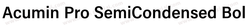 Acumin Pro SemiCondensed Bold字体转换